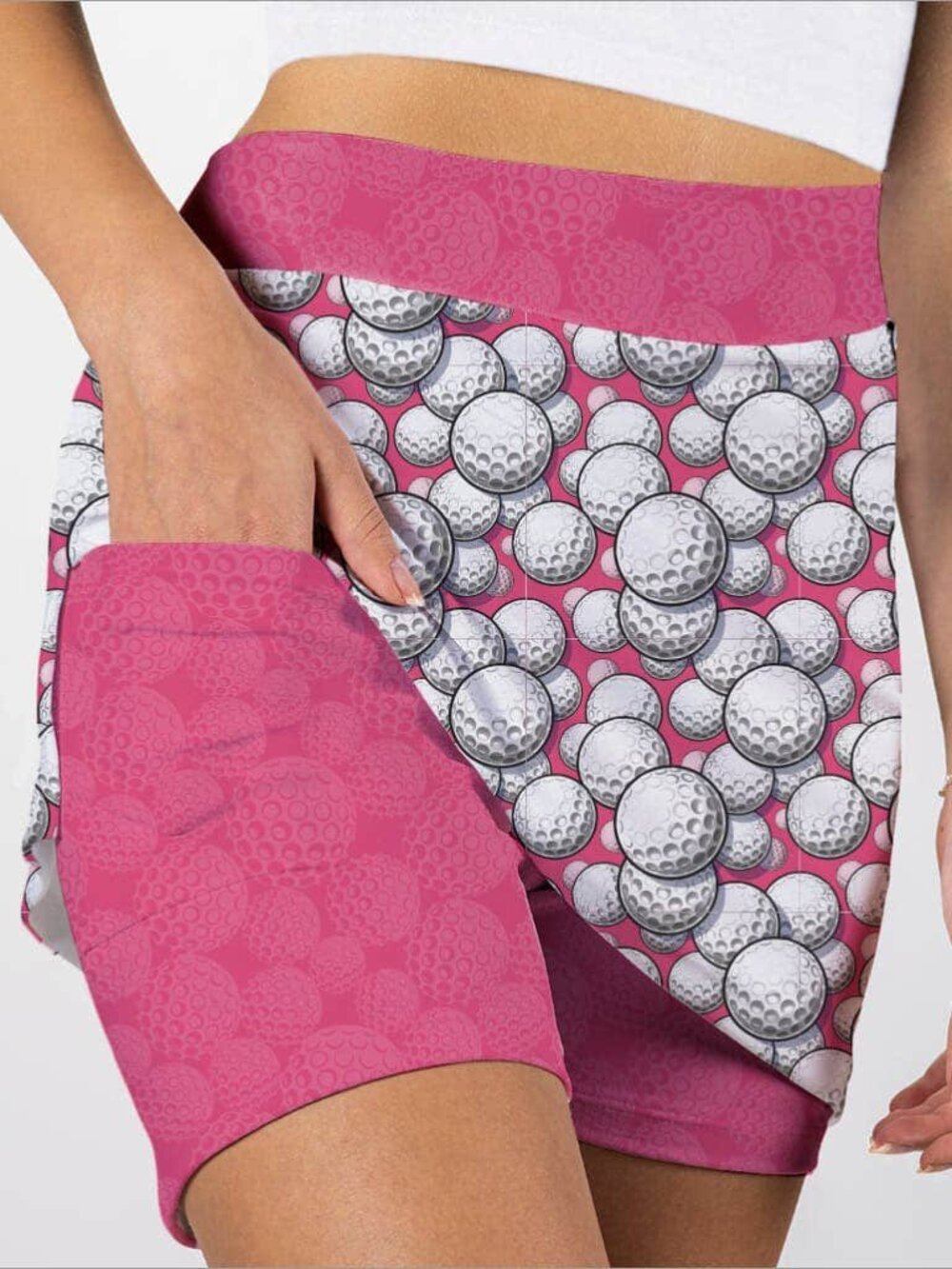 Dimple Doodle Skort in Pink